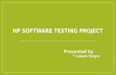 HP Software Testing project (Advanced)