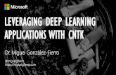 Leveraging Deep Learning Applications with CNTK