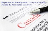 Experienced Immigration Lawyer Canada- Nanda & Associates Lawyers