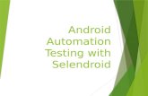 Android Automation Testing with Selendroid