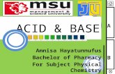 Acid & Base - Physical Chemistry Presentation