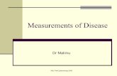 Malimu measures of disease frequency