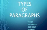 Types paragraphs