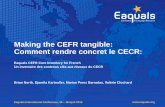 Brian North & Team: Making the CEFR Tangible: Eaquals Core Inventory for French