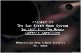 Chapter 23 section 2 notes (the moon earth's satellite)