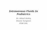 Intravenous fluids in pediatrics