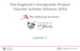 England’s Immigrants: Medieval lives - Lesson 2