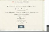 BA Certificate Regent's