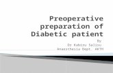Preoperative preparation of diabetes patient