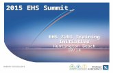 EHS Summit - EHS ZUNI Training Initiative