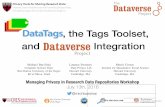 DataTags, The Tags Toolset, and Dataverse Integration