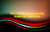 Craig H Morse | Ten traits of successful financial advisors