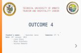 Outcome 4- 6th semester- tourism and hospitality