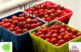 New trends in vegetables and edibles