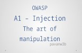 OWASP A1 - Injection | The art of manipulation