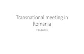 Transnational meeting in romania