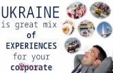 Ukraine is great destination for your event