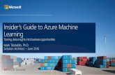 Insider's guide to azure machine learning 201606