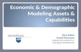 Economic & Demographic Modeling Assets & Capabilities