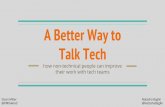 #PTW16 - A Better Way to Talk Tech