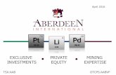 Aberdeen International Corporate Presentation April 2016