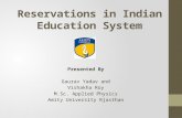 Reservation in indian education system