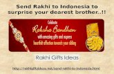 Send rakhi to indonesia to surprise your dearest brother..!!
