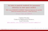 Particle MCMC methods for parameter inference in state space models