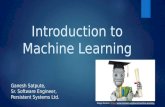Introduction to machine learning