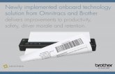 Newly Implemented Onboard Technology Solutions from Omnitracs and Brother