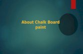 About chalk board paint