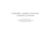 Copyright, copyleft y licencias Creative Commons