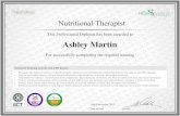 Nutritional Therapist Diploma - Dec 15 2015