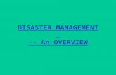 ARMY'S ROLE IN DISASTER MANAGEMENT