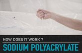 How does sodium polyacrylate (SAP) work ?