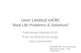 Liver limited Metastatic Colorectal Cancer. Case Presentation