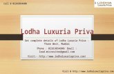 Lodha Luxuria Priva - Thane West, Mumbai - Price, Review, Floor Plan - Call @ 02261054600
