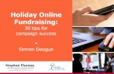 Holiday Online Fundraising: 30 Tips for Campaign Success