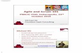 Agile and Scrum 101 –PMI Central Indiana Chapter -  Michael Nir - Slide deck