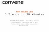 PCMA CONVENE LIVE: 5 Trends in 20 Minutes
