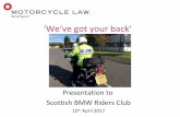 Scottish BMW Riders - 'We've got your back'
