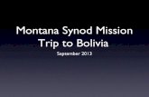 Bolivia mission trip 2013