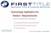 First Title's Encompass Fee Instant Integration for TRID RESPA