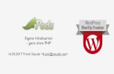 Nürnberg WordPress Meetup - Custom Post Types mit PODS.io