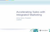 "Start Your Sales Engine! Accelerating Sales With Integrated Markeing, Marketing Automation and Lead Generation" Jenny Vance: President LeadJen