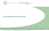 Actionable data in life sciences