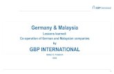 Malaysia & Germany: Lessons learned