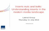 Inserts nuts and bolts presentation   11 july