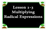 M8 acc lesson 1 3 multiply radical expressions