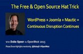 WordPress + Joomla! + Mautic, An Open Source Hat Trick
